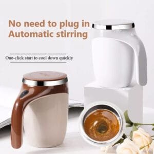 Modèle rechargeable Tasse à remuer automatique Tasse à café Tasse à remuer électrique de grande valeur Tasse à eau magnétique rotative Lazy Milkshake